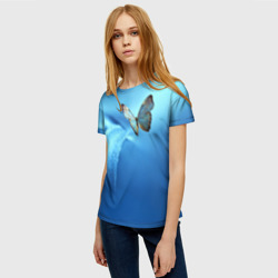 Женская футболка 3D Бабочка 2 - фото 2
