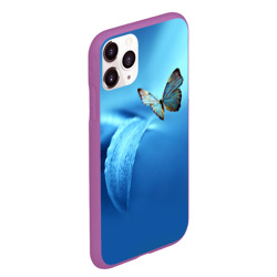 Чехол для iPhone 11 Pro Max матовый Бабочка 2 - фото 2