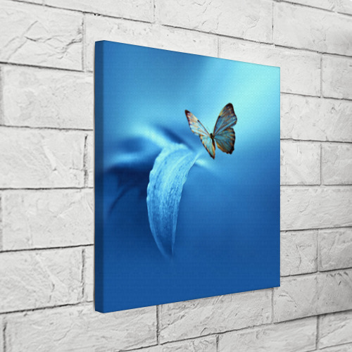 Холст квадратный Бабочка 2, цвет 3D печать - фото 3