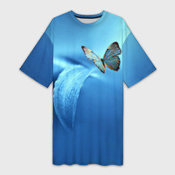 Платье-футболка 3D Бабочка 2