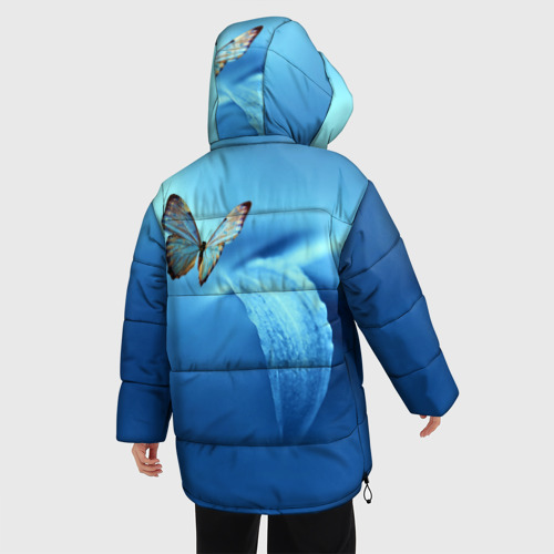 Женская зимняя куртка Oversize Бабочка 2, цвет черный - фото 4
