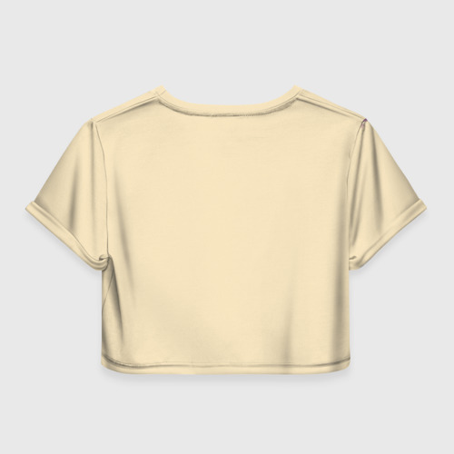 Женская футболка Crop-top 3D Альберт Эйнштейн (Art), цвет 3D печать - фото 2
