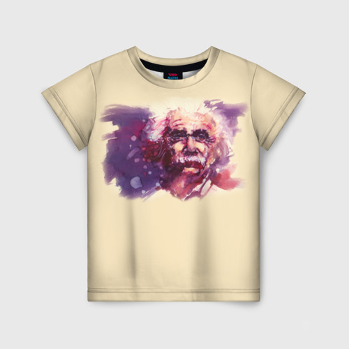 Детская футболка 3D Альберт Эйнштейн (Art), цвет 3D печать