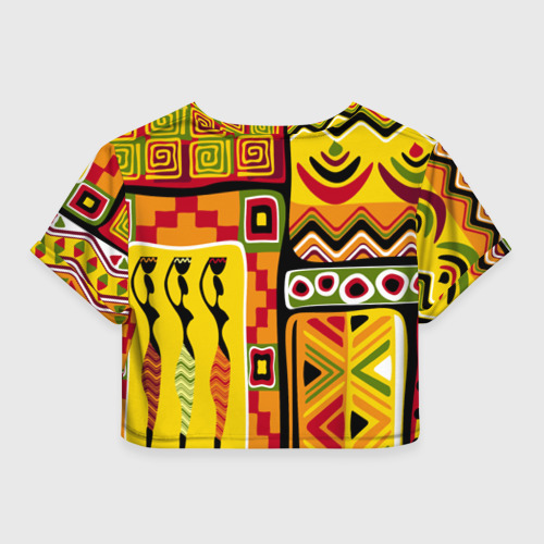 Женская футболка Crop-top 3D Африка Africa, цвет 3D печать - фото 2