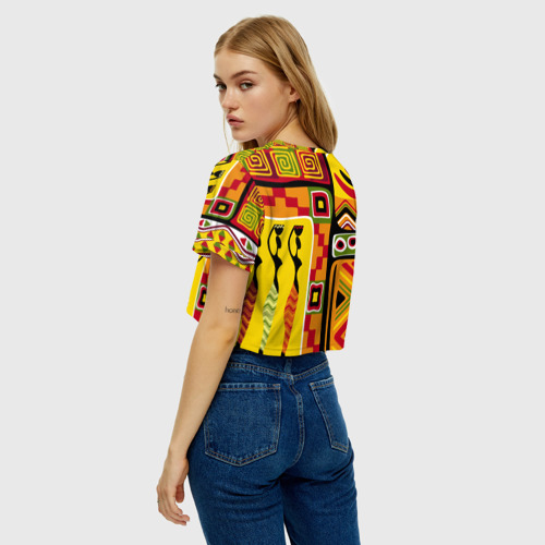 Женская футболка Crop-top 3D Африка Africa, цвет 3D печать - фото 5