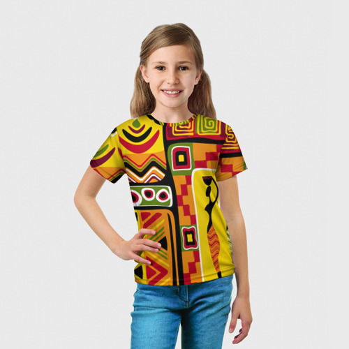 Детская футболка 3D Африка Africa, цвет 3D печать - фото 5