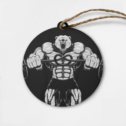 Деревянная игрушка круг Strongman