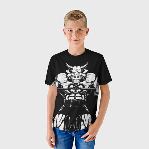 Детская футболка 3D Strongman, цвет 3D печать - фото 3
