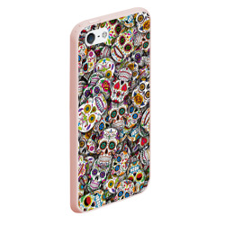Чехол для iPhone 5/5S матовый Мексиканские черепа - фото 2