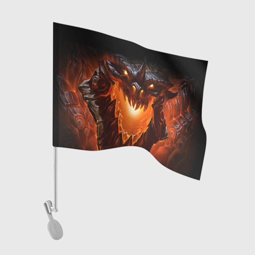 Флаг для автомобиля Огнедышащий дракон