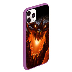Чехол для iPhone 11 Pro Max матовый Огнедышащий дракон - фото 2