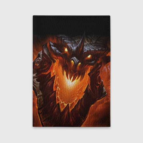 Обложка для автодокументов Огнедышащий дракон, цвет черный
