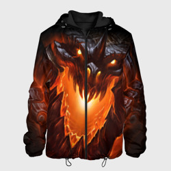 Мужская куртка 3D Огнедышащий дракон