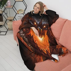 Плед с рукавами Огнедышащий дракон - фото 2