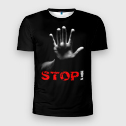 Мужская футболка 3D Slim Stop!