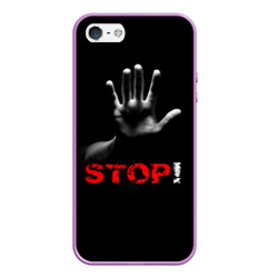 Чехол для iPhone 5/5S матовый Stop!