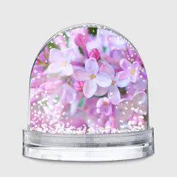 Игрушка Снежный шар Сирень