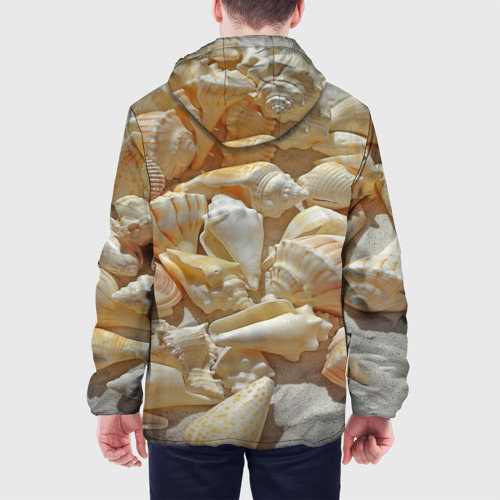 Мужская куртка 3D ракушки на песке, цвет 3D печать - фото 5
