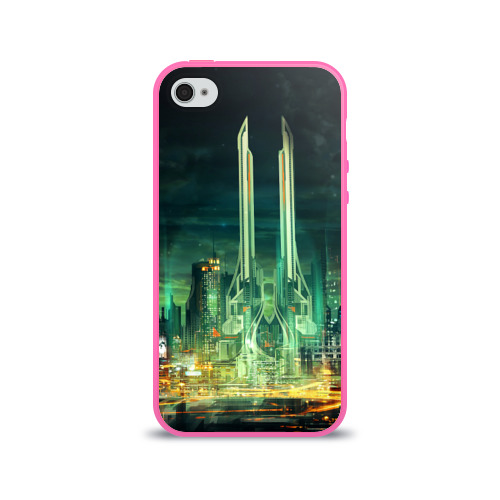 Чехол для Apple iPhone 4/4S силиконовый глянцевый Град Фото 01 Чехол для Apple iPhone 4/4S силиконовый глянцевый Град Фото 01