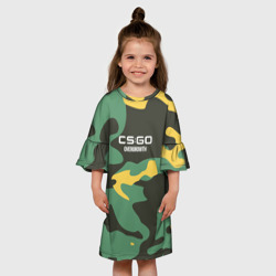 Детское платье 3D Cs:go - Overgrowth Камуфляж - фото 2