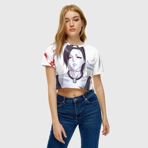 Женская футболка Crop-top 3D Ута из Токийского Гуля, цвет 3D печать - фото 3