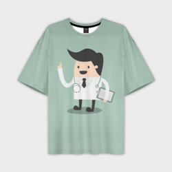 Мужская футболка oversize 3D Доктор