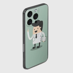 Чехол для iPhone 16 Pro силиконовый с защитой камеры Доктор - фото 2
