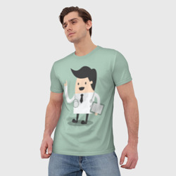 Мужская футболка 3D Доктор - фото 2
