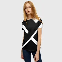 Женская футболка 3D Black and White - фото 2