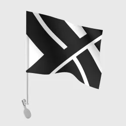 Флаг для автомобиля Black and White