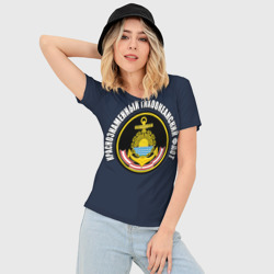 Женская футболка 3D Slim Краснознам тихоокеанский флот - фото 2