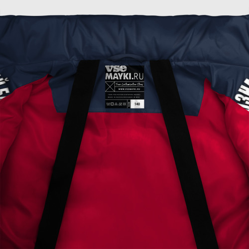 Зимняя куртка для мальчиков 3D Дважды краснознаменный балтийский флот, цвет красный - фото 7