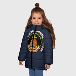 Зимняя куртка для девочек 3D Дважды краснознаменный балтийский флот - фото 2