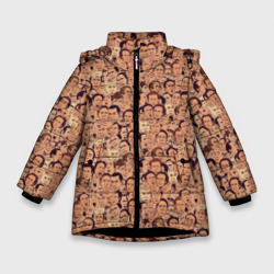 Зимняя куртка для девочек 3D Николас Кейдж