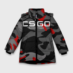 Зимняя куртка для девочек 3D Cs:go - Blood Tiger Кровавый