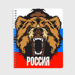 Тетрадь Россия - агрессивный медведь