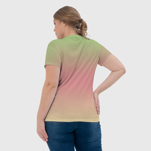 Женская футболка 3D Розочки, цвет 3D печать - фото 7