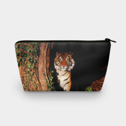 Косметичка 3D Тигр выглядывает из темноты - большая картинка