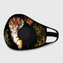 Маска из неопрена Тигр выглядывает из темноты - большая картинка