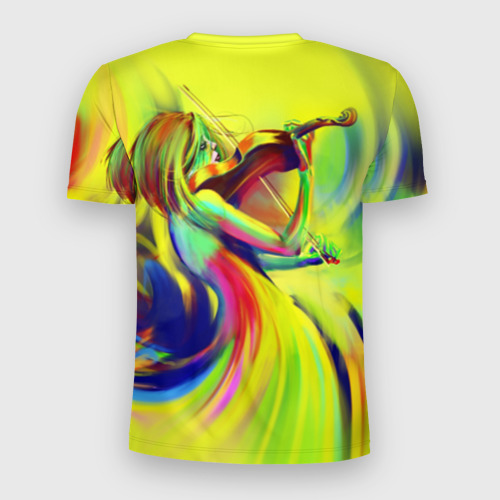Мужская футболка 3D Slim Скрипачка, цвет 3D печать - фото 2