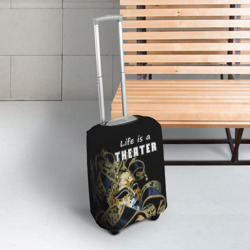 Чехол для чемодана 3D Жизнь - это театр - фото 2