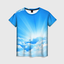 Небо – Женская футболка 3D с принтом купить со скидкой в -26%