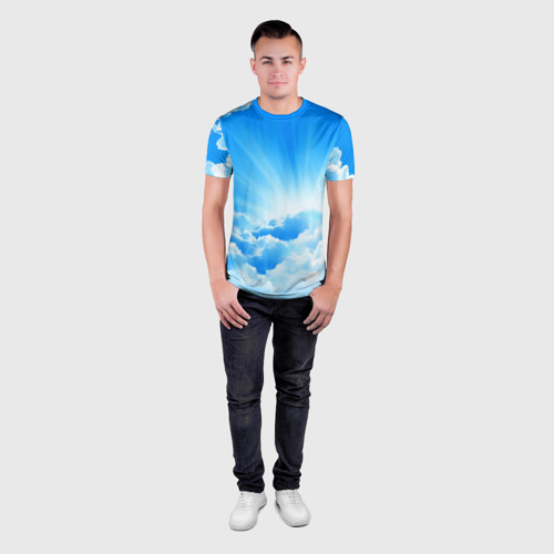 Мужская футболка 3D Slim Небо, цвет 3D печать - фото 4