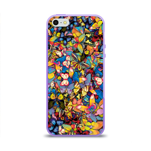 Чехол для iPhone 5/5S глянцевый Бабочки Фото 01 Чехол для iPhone 5/5S глянцевый Бабочки Фото 01