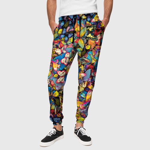 Мужские брюки 3D Бабочки, цвет 3D печать - фото 4