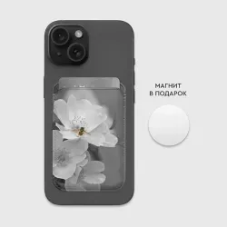 Картхолдер Magsafe магнитный Пчела на цветах - фото 2