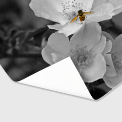 Бумага для упаковки 3D Пчела на цветах - фото 2