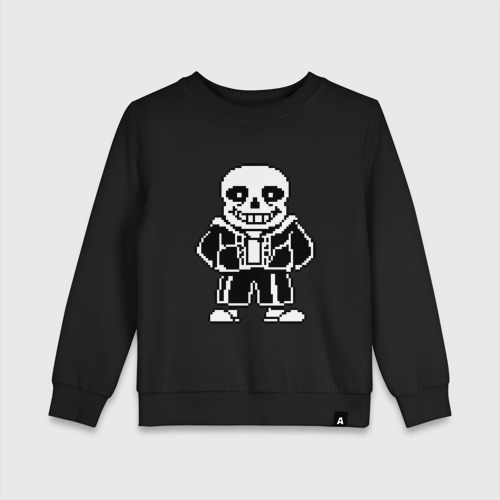 Детский свитшот хлопок Sans Undertale, цвет черный