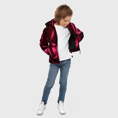 Зимняя куртка для мальчиков 3D Текстура, цвет черный - фото 5