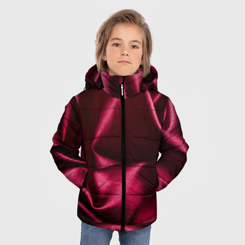 Зимняя куртка для мальчиков 3D Текстура, цвет черный - фото 3